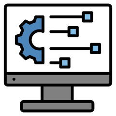 Computer Icon Element For Design