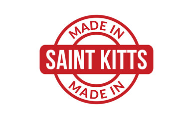 Made In Saint Kitts Rubber Stamp