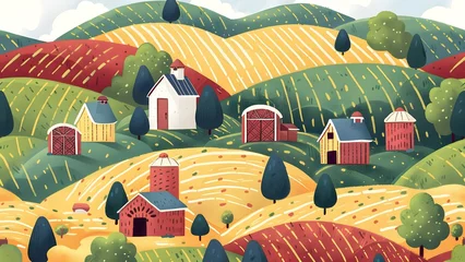  Farm pattern background © KnotXian