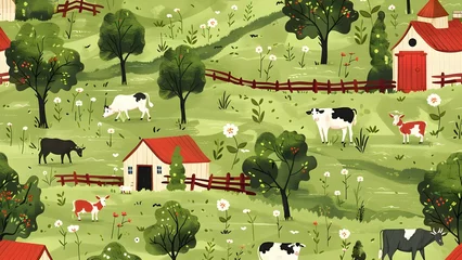 Fototapeten Farm pattern background © KnotXian