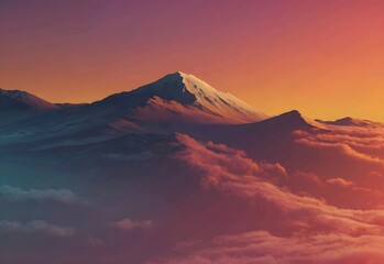 Fototapeta premium Beautiful Sunset gradient