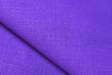 purple hemp viscose natural fabric cloth color, sackcloth rough texture of textile fashion abstract background - 782729944