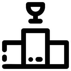 podium position line icon