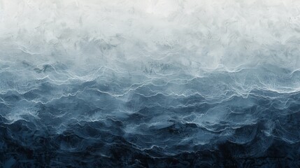 stormy gradient, swirling greys and deep blues, textured like rough seas - obrazy, fototapety, plakaty