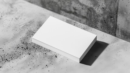 Blank mockup of a business card featuring a unique die shape for a memorable impression. . - obrazy, fototapety, plakaty