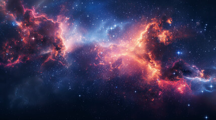 Starry outer space background texture.