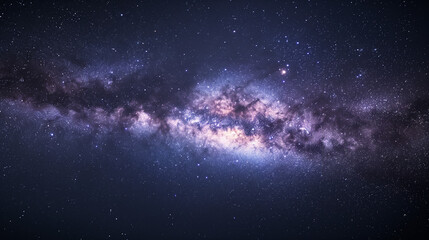 Fototapeta premium Night sky with stars and nebula.