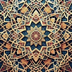 Islamic Geometric Patterns: Immerse yourself in the mesmerizing complexity of Islamic geometric art, featuring intricate patterns and motifs inspired by traditional Islamic architecture and design.