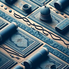 Islamic Geometric Patterns: Immerse yourself in the mesmerizing complexity of Islamic geometric art, featuring intricate patterns and motifs inspired by traditional Islamic architecture and design.