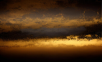 Obraz premium Black Gold Grunge Background Texture - Black White Gold Grunge Backgrounds Series - Black White Golden Grunge Wallpaper. Ornamental art Deco marble textured waves pattern. 