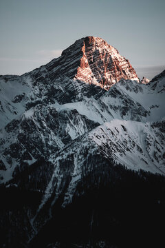 Berge in Schweizeralpen, Piz Mitgel 3159m, Tinzenhorn 3173m, Piz Ela 3338m 