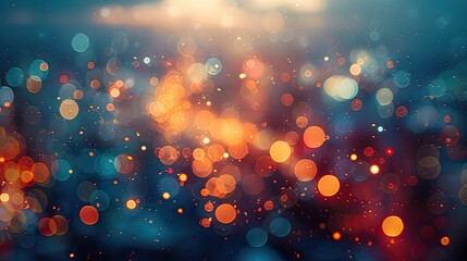 Soft focus bokeh lights creating a blurred and faded effect - obrazy, fototapety, plakaty