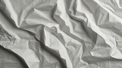 white crumpled paper texture background 