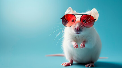 Cool Rat in Sunglasses 3D Illustration with Urban Attitude