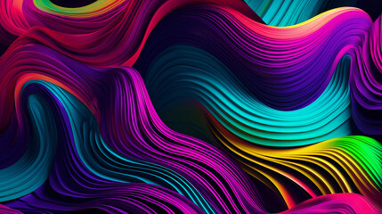 Fototapeta premium Colorful abstract painting with a rainbow of colors