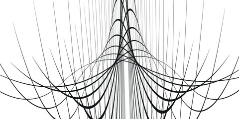Vektor Ilustrasi pola abu-abu garis latar belakang abstrak. modern