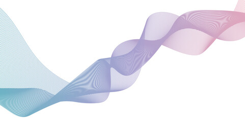 Abstract glowing lines futuristic technology concept. Abstract blend wave lines and energy background. Background lines wave abstract stripe design. White background, mesh abstract, vector gradient.