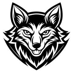 wolf mascot,wolf silhouette,vector,icon,svg,characters,Holiday t shirt,black wolf face drawn trendy logo Vector illustration,wolf on a white background,eps,png