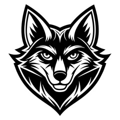 wolf mascot,wolf silhouette,vector,icon,svg,characters,Holiday t shirt,black wolf face drawn trendy logo Vector illustration,wolf on a white background,eps,png