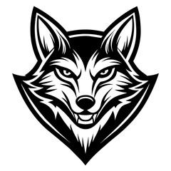 wolf mascot,wolf silhouette,vector,icon,svg,characters,Holiday t shirt,black wolf face drawn trendy logo Vector illustration,wolf on a white background,eps,png