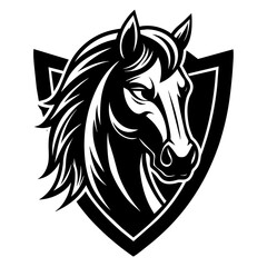 horse head mascot,horse silhouette,vector,icon,svg,characters,Holiday t shirt,black horse face drawn trendy logo Vector illustration,horse on a white background,eps,png