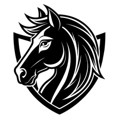 horse head mascot,horse silhouette,vector,icon,svg,characters,Holiday t shirt,black horse face drawn trendy logo Vector illustration,horse on a white background,eps,png