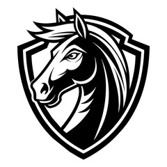 horse head mascot,horse silhouette,vector,icon,svg,characters,Holiday t shirt,black horse face drawn trendy logo Vector illustration,horse on a white background,eps,png