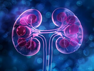 Microscopic Examination of Kidney Anatomy and Disorders in Nephrology Medical Research