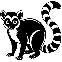 Lemur head mascot,Lemur silhouette,vector,icon,svg,characters,Holiday t shirt,black Lemur face drawn trendy logo Vector illustration,Lemur on a white background,eps,png