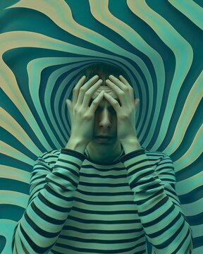 Obsessive-Compulsive Disorder OCD:Visualizing Obsessions and Compulsions Through Abstract Surreal Imagery