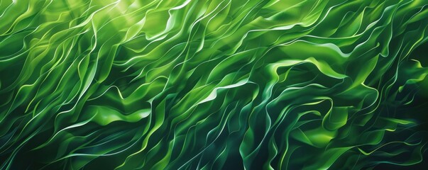 Fototapeta na wymiar green waves or lines abstract background