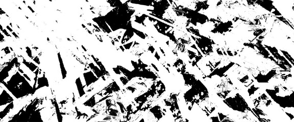 Vector glitch grunge overlay black diagonal texture, rough, scratch, splatter grunge pattern design brush strokes.	