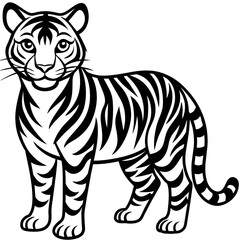 Tigeress head mascot,Tigeress silhouette,vector,icon,svg,characters,Holiday t shirt,black lion face drawn trendy logo Vector illustration,Tigeress on a white background,eps,png