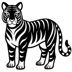 Obraz premium Tigeress head mascot,Tigeress silhouette,vector,icon,svg,characters,Holiday t shirt,black lion face drawn trendy logo Vector illustration,Tigeress on a white background,eps,png