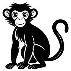 Monkey head mascot,Monkey silhouette,vector,icon,svg,characters,Holiday t shirt,black Monkey face drawn trendy logo Vector illustration,Monkey on a white background,eps,png