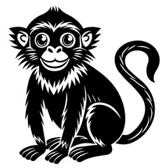 Monkey head mascot,Monkey silhouette,vector,icon,svg,characters,Holiday t shirt,black Monkey face drawn trendy logo Vector illustration,Monkey on a white background,eps,png