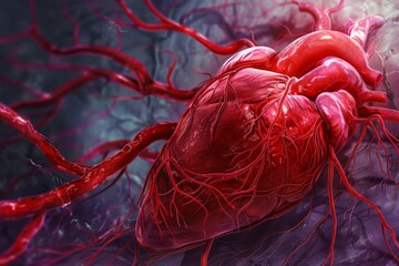 Human Heart Anatomy Illustration