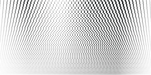 Abstract halftone dotted background. Futuristic grunge pattern, dots, waves. Vector modern pop art style texture for posters, sites, business cards