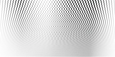 Deurstickers Abstract halftone dotted background. Futuristic grunge pattern, dots, waves. Vector modern pop art style texture for posters, sites, business cards © ILHAM