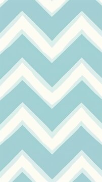 A pastel blue and white zigzag pattern creating a chevron design. Wallpaper. Background.