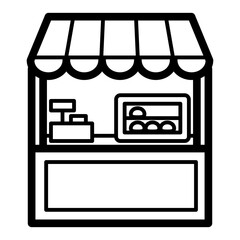 Food stall icon / illustration