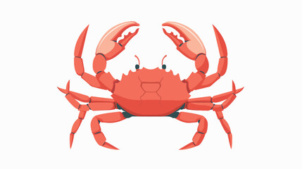 Crab icon in simple style isolated vector illustrat