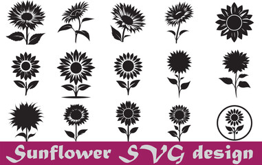 Sunflower SVG design