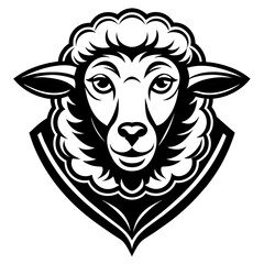 sheep head mascot,sheep silhouette,vector,icon,svg,characters,Holiday t shirt,black sheep drawn trendy logo Vector illustration,sheep on a white background,eps,png
