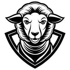 sheep head mascot,sheep silhouette,vector,icon,svg,characters,Holiday t shirt,black sheep drawn trendy logo Vector illustration,sheep on a white background,eps,png