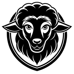 sheep head mascot,sheep silhouette,vector,icon,svg,characters,Holiday t shirt,black sheep drawn trendy logo Vector illustration,sheep on a white background,eps,png