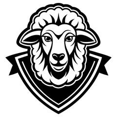 sheep head mascot,sheep silhouette,vector,icon,svg,characters,Holiday t shirt,black sheep drawn trendy logo Vector illustration,sheep on a white background,eps,png