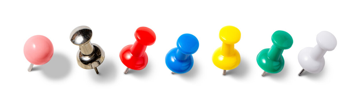 カラフルな画鋲　