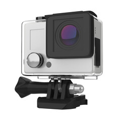Action Camera in a Waterproof Box Isolated - 782772318