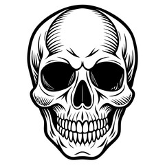 skull and crossbones head mascot,skull silhouette,vector,icon,svg,characters,Holiday t shirt,black skull drawn trendy logo Vector illustration,skull on a white background,eps,png